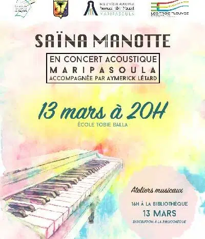 Saïna Manotte en concert en acoustique