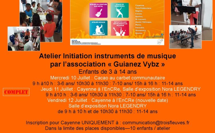 Atelier Initiation de musique par l’association”Guianez Vybz” (2019)